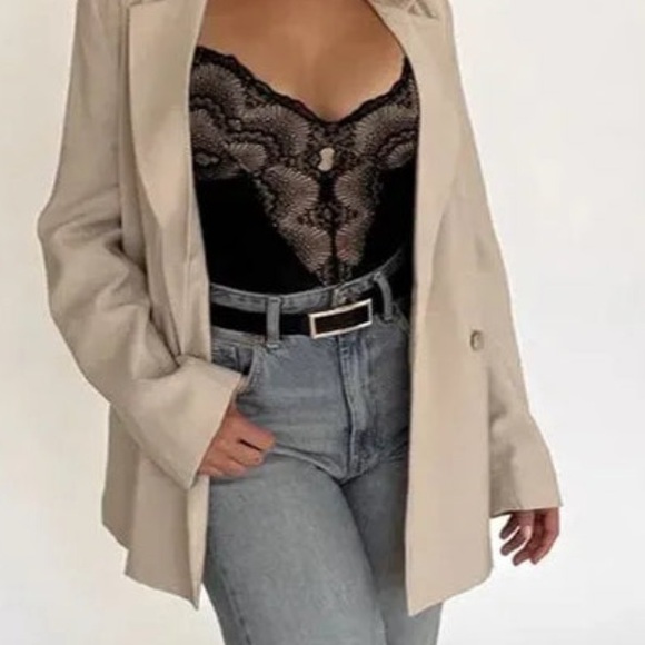 Pinsy Sculpting Lace Shapewear Bodysuit Black Lace Compression NWT-3X Long - Picture 2 of 15